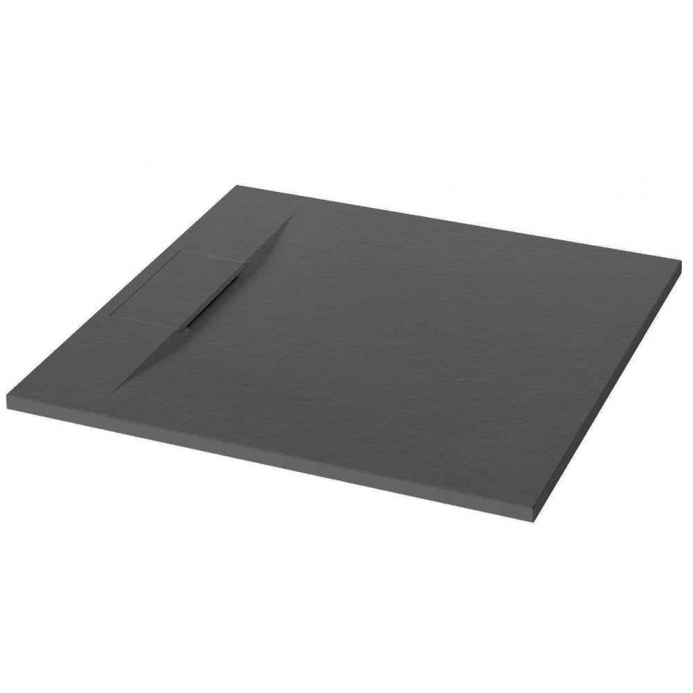 Base de douche SMC noir 36x36 – Modèle Brutus
