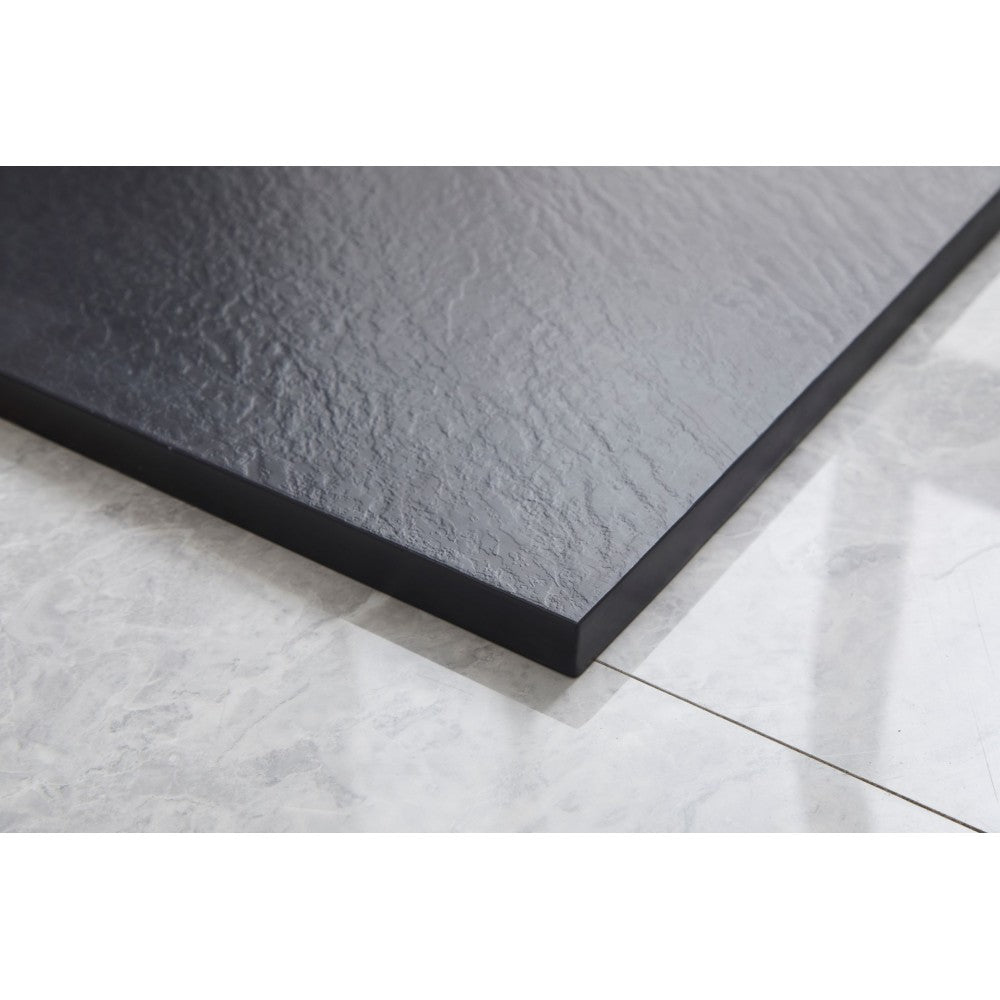 Base de douche SMC noir 36x36 – Modèle Brutus