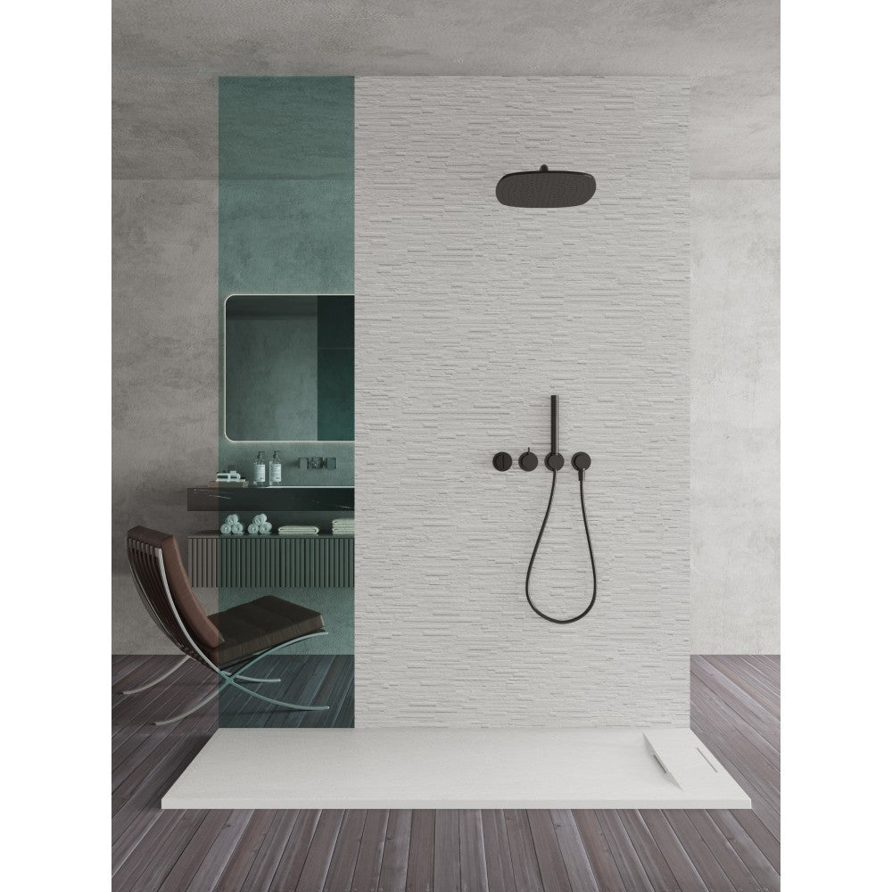 Base de douche SMC blanc 40x32 – Modèle Brutus