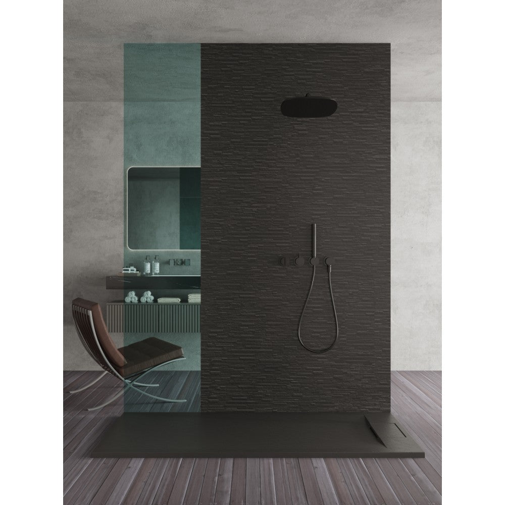 Base de douche SMC noir 48x36" – Modèle Brutus