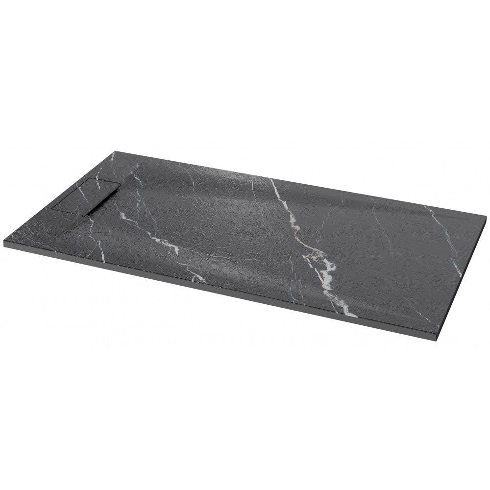 Base de douche SMC CARRARA noir 60x36 – Modèle Brutus