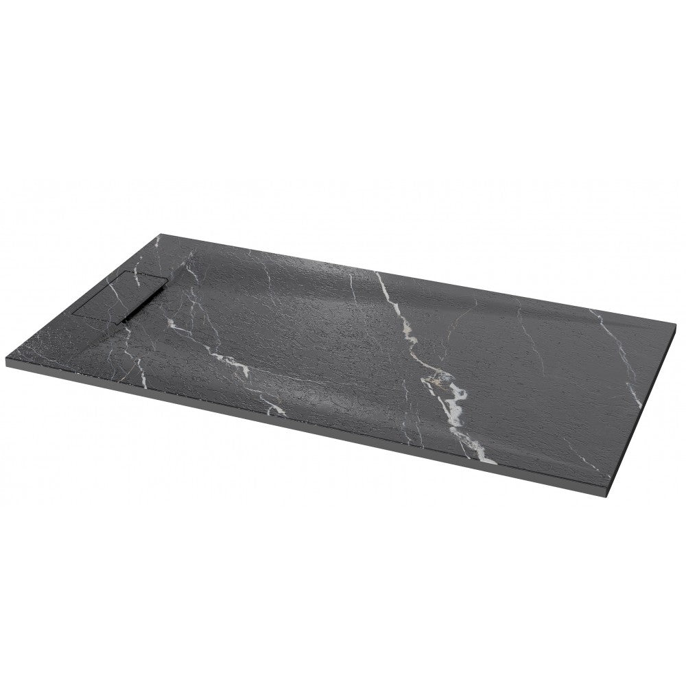 Base de douche SMC CARRARA noir 60x36 – Modèle Brutus