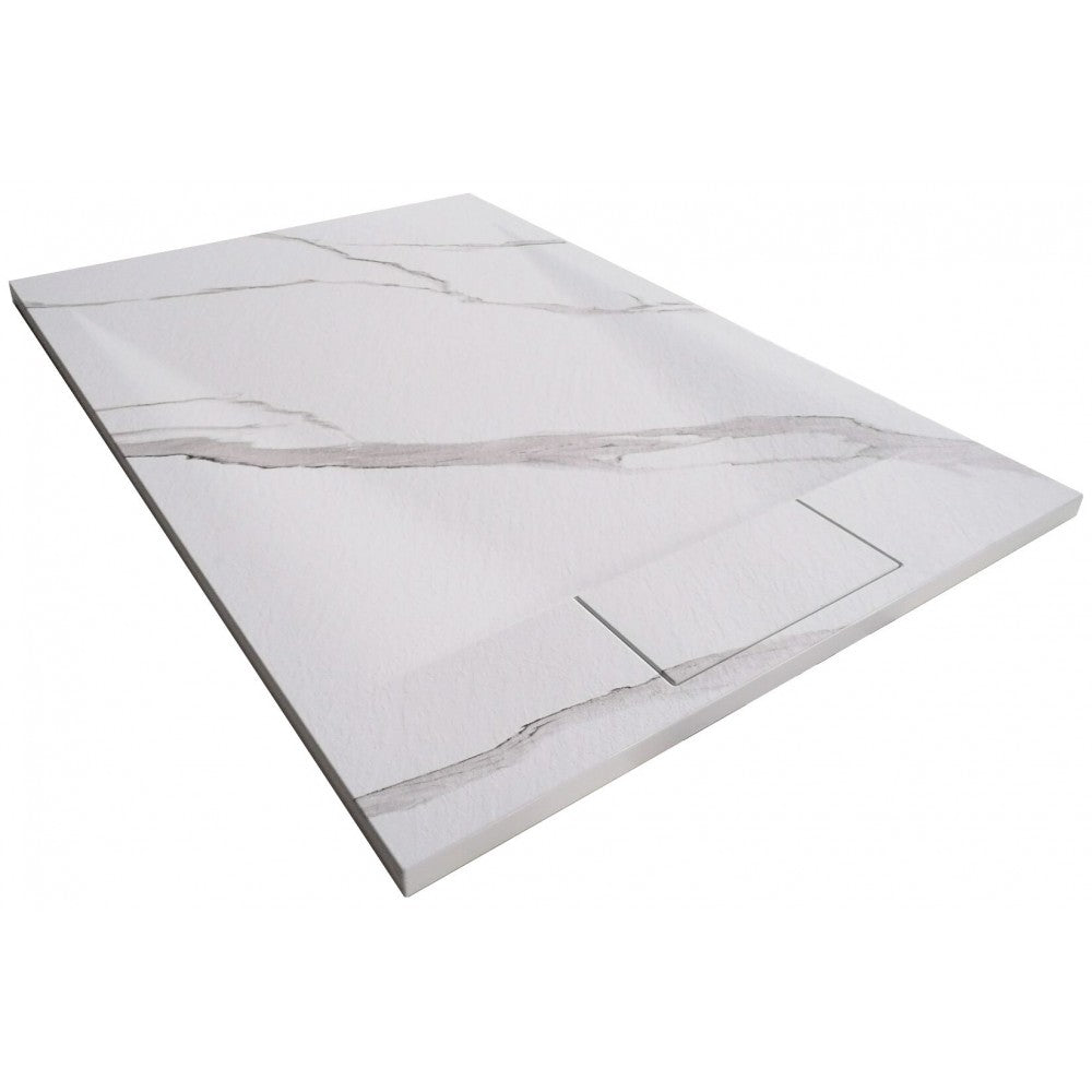 Base de douche SMC CARRARA blanc 60x36 – Modèle Brutus