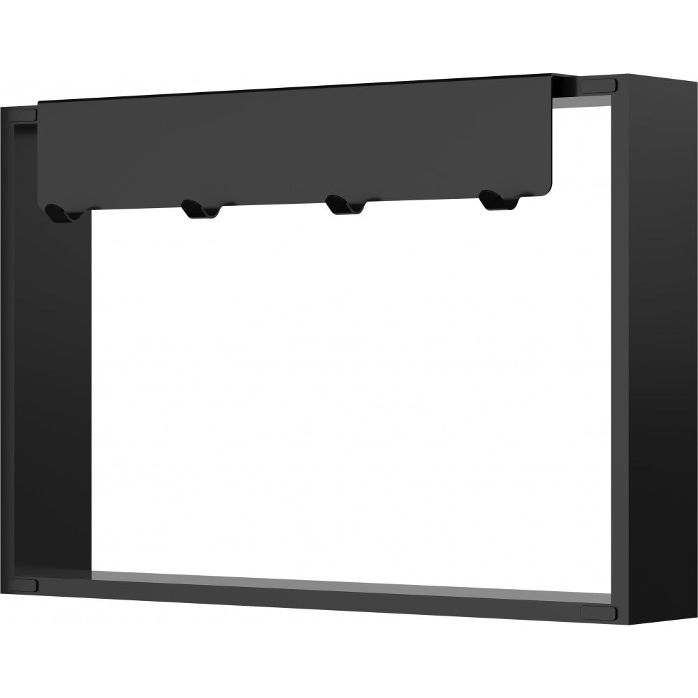 Niche de Douche Suspendue 24x12, fini Noir mat