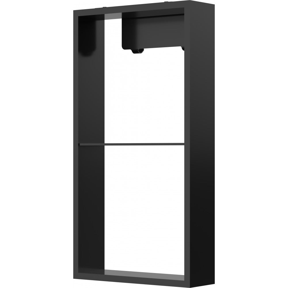 Niche de Douche Suspendue 12x24, fini Noir mat