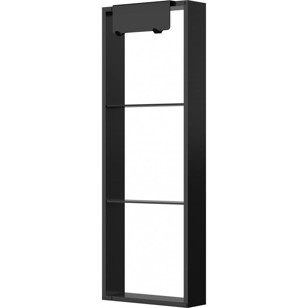 Niche de Douche Suspendue 36x12, fini Noir mat