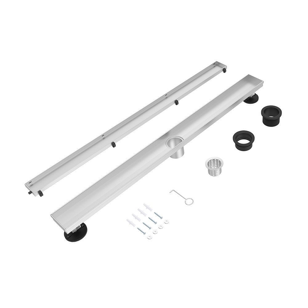 Drain linéaire en Acier inoxydable fini brossé - Grandeur: 36"