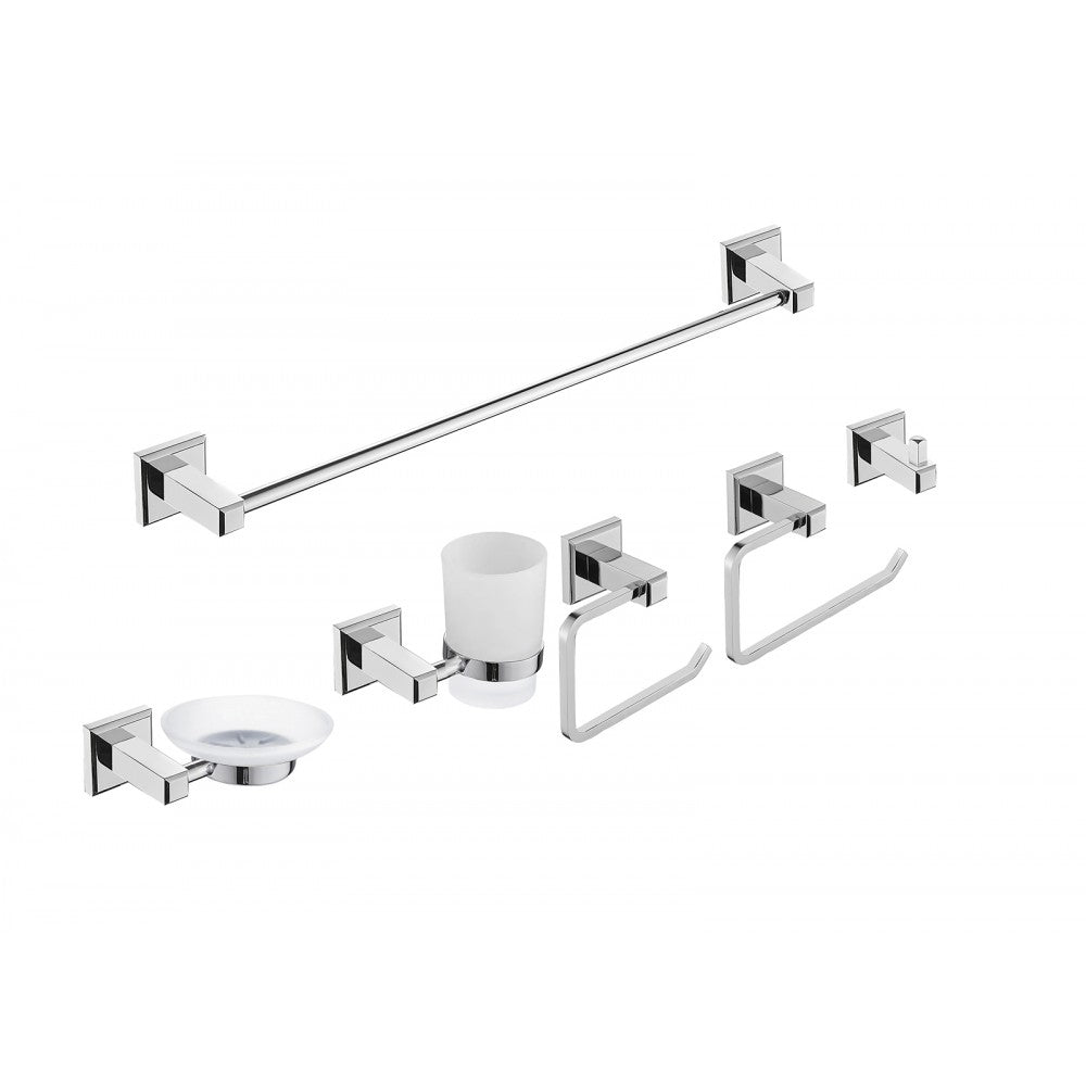 Slim, Ensemble 6 Accessoires fini chrome poli