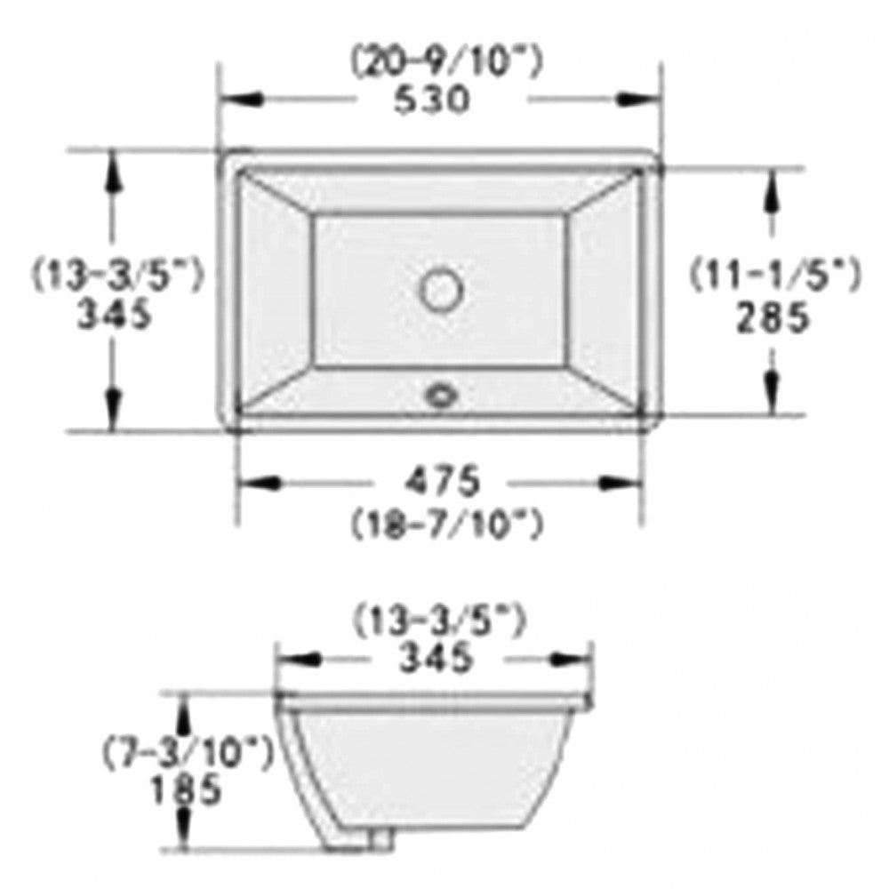Boba noir mat, Lavabo en porcelaine sous plan