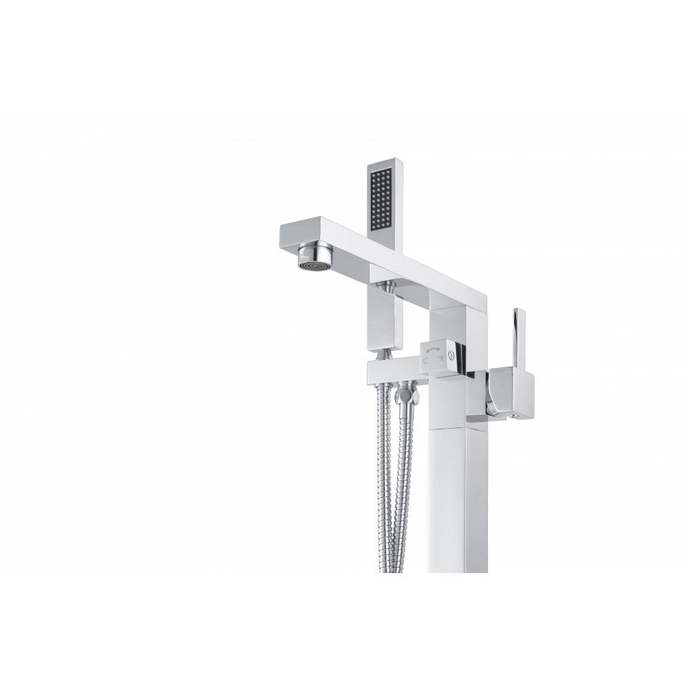 Ares II, robinet de bain sur pied chrome