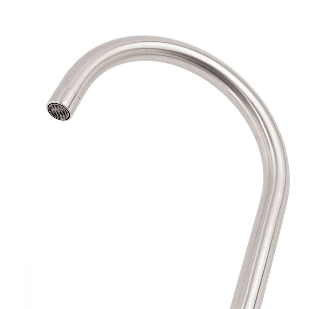 Kami II, robinet de bain sur pied nickel brossé