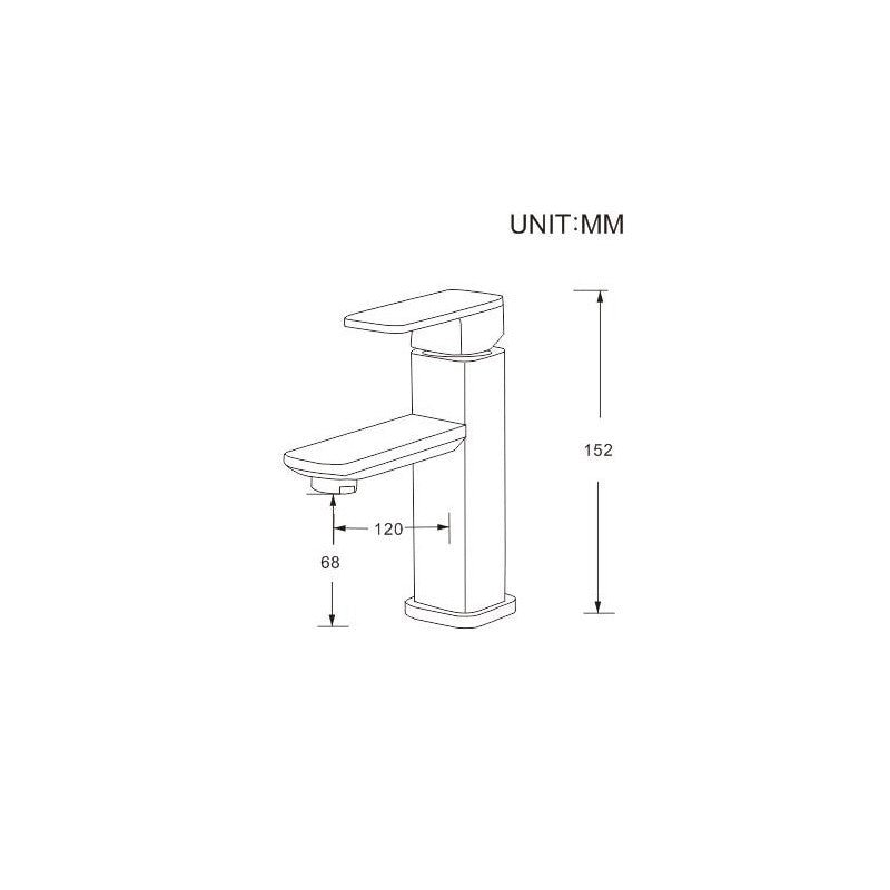 Ares, Robinet de lavabo chrome poli