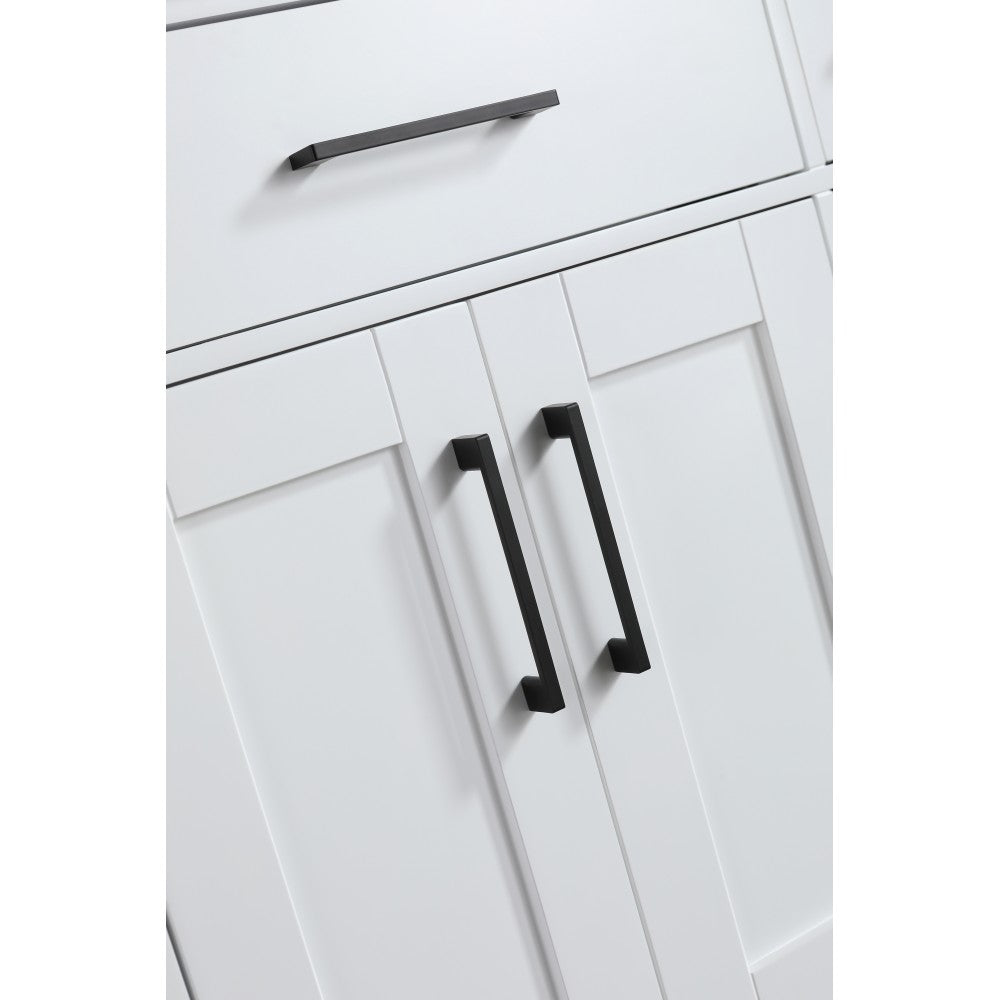 Vanité de salle de bain Goli 36" – bois massif blanc