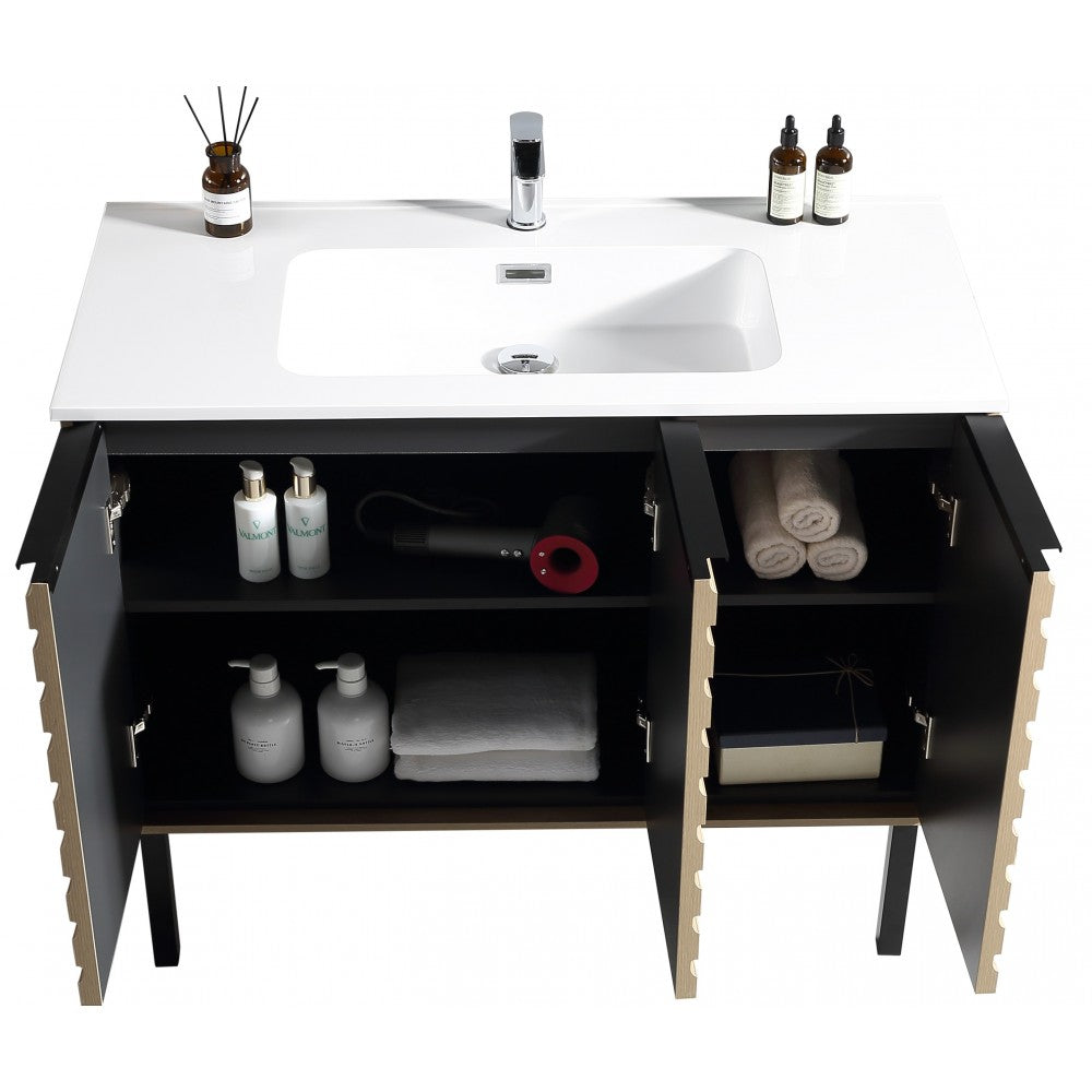 Tavira 39.5" Zurich Oak, Vanité sur pied