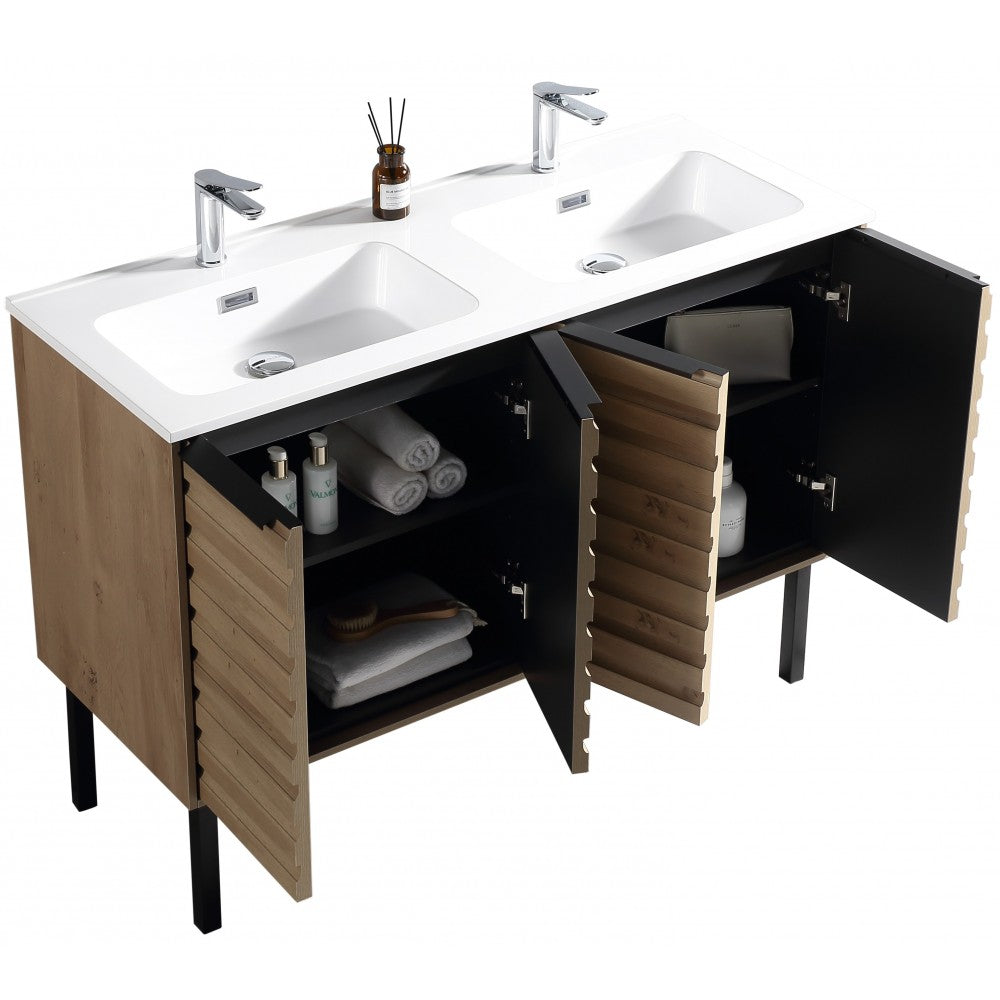 Tavira 48" Zurich Oak, Vanité sur pied