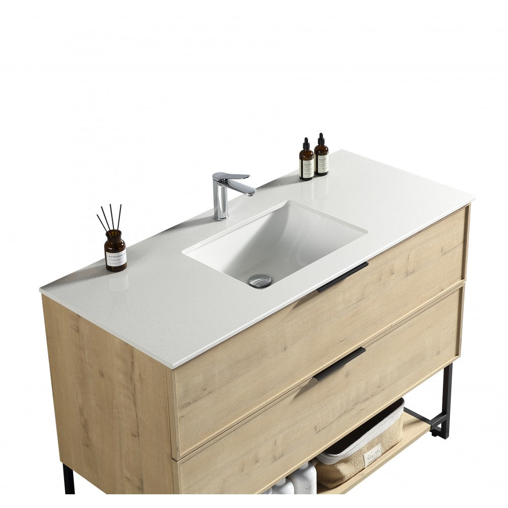 Véona 48" Vick Oak, Vanité sur pied