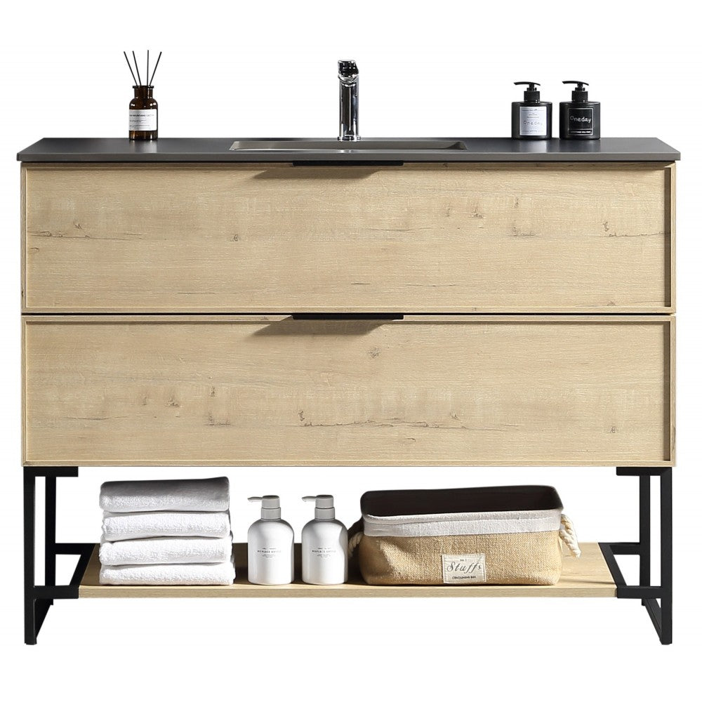 Véona 48" Vick Oak, Vanité sur pied