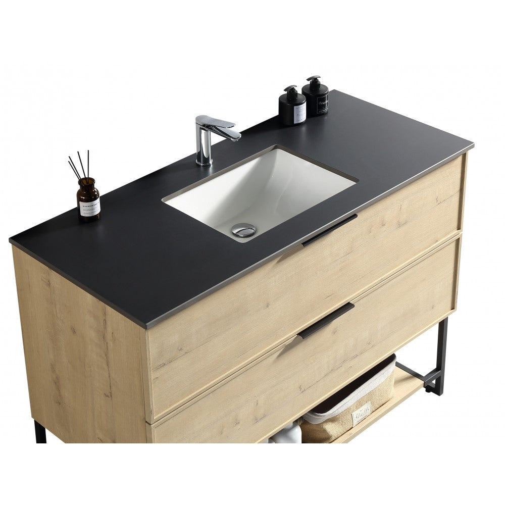 Véona 48" Vick Oak, Vanité sur pied