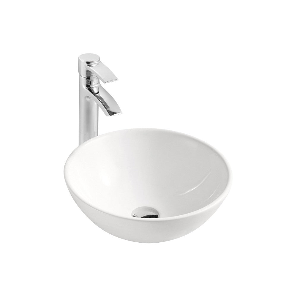 Fand, Lavabo en porcelaine blanc lustré