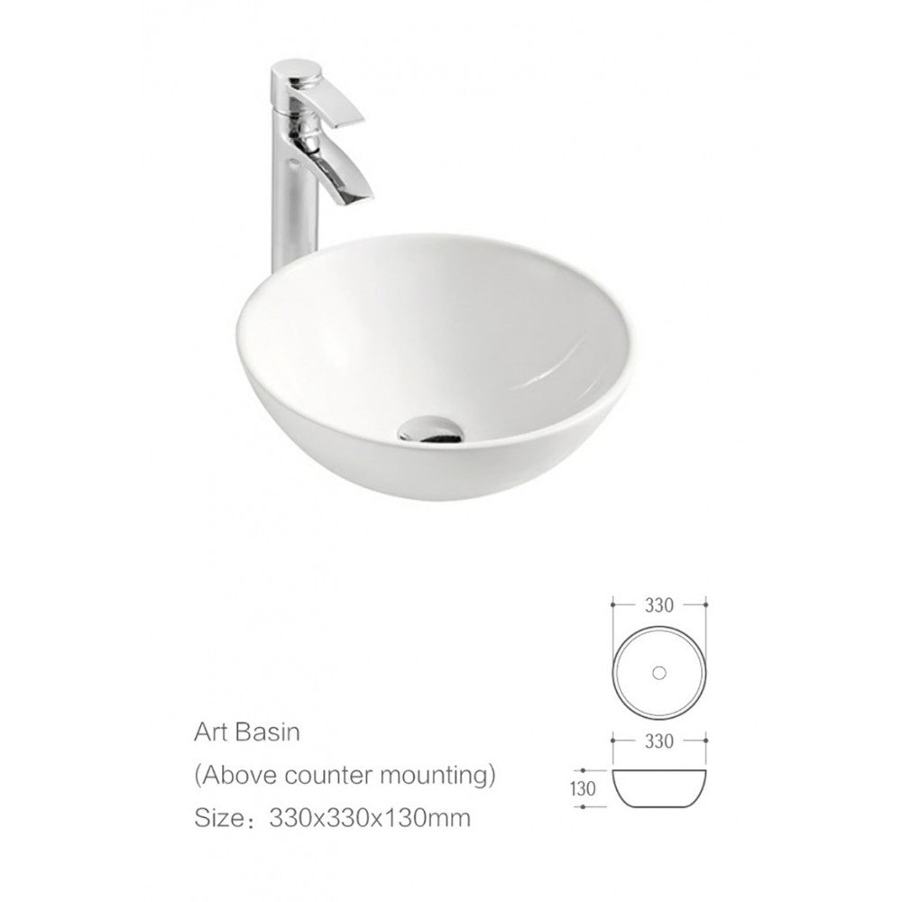 Fand, Lavabo en porcelaine blanc lustré