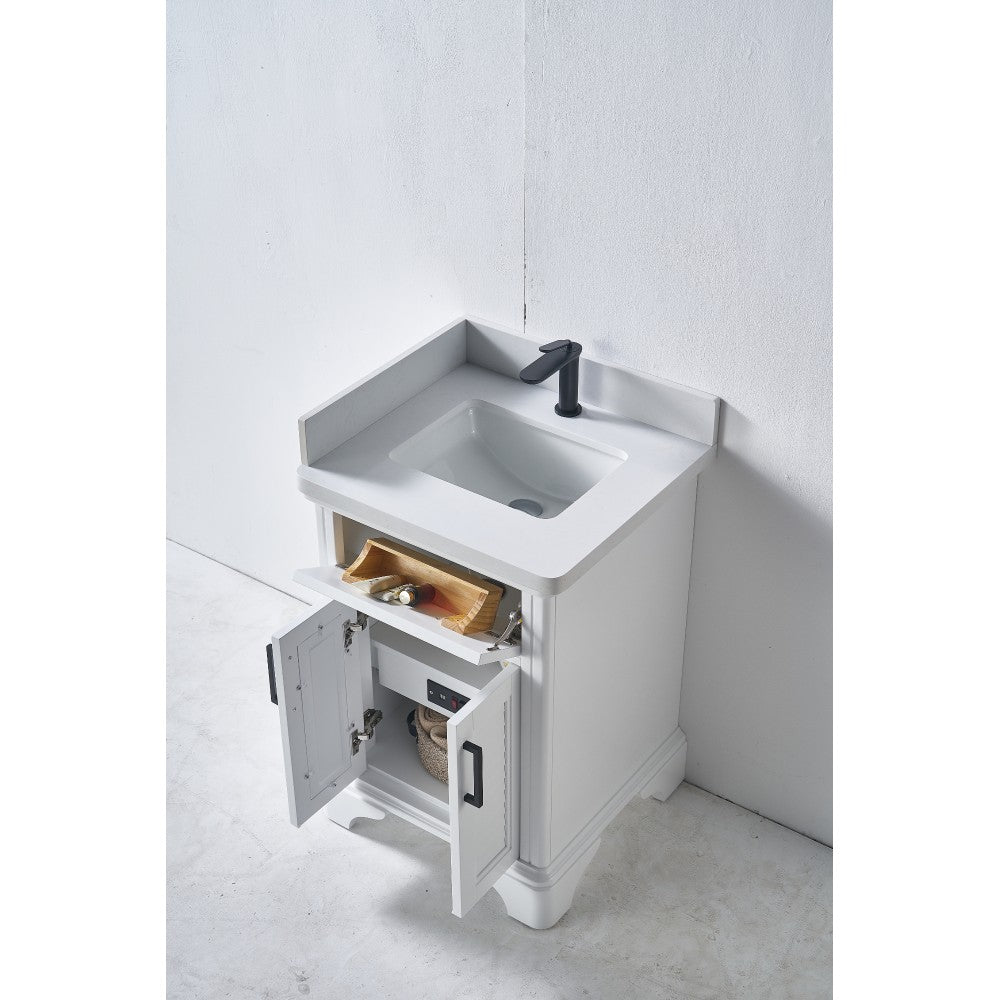 Vanité en bois massif VELA 24"