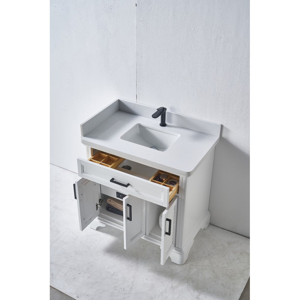 Vanité en bois massif VELA 36"