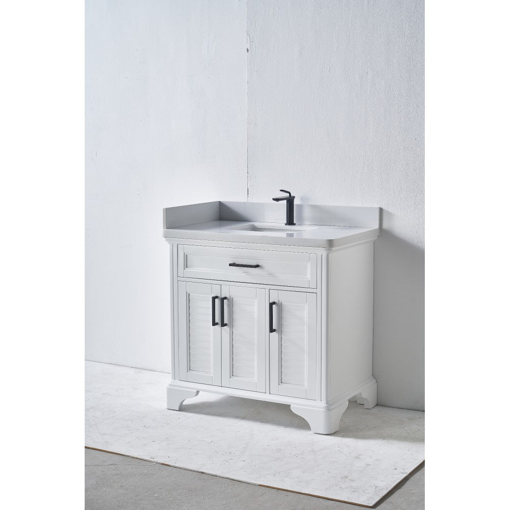 Vanité en bois massif VELA 36"