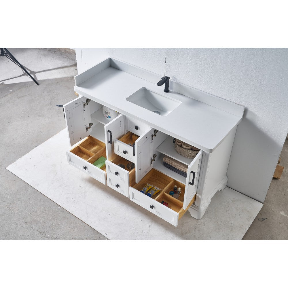 Vanité en bois massif VELA 60"