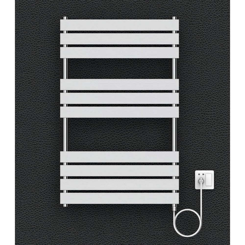 Chauffe-serviettes électrique mural blanc mat – Nix