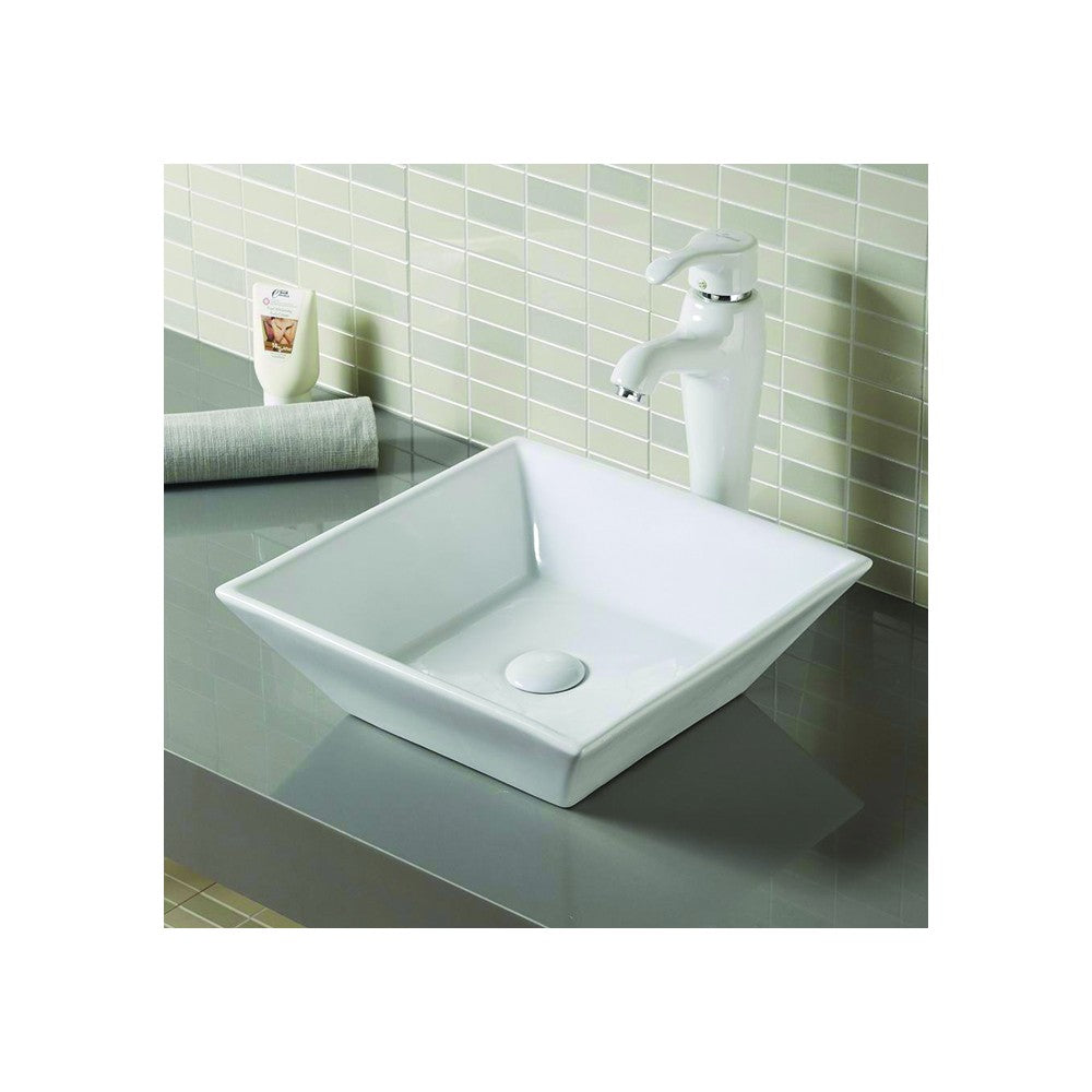 Wakato Blanc, Lavabo en porcelaine
