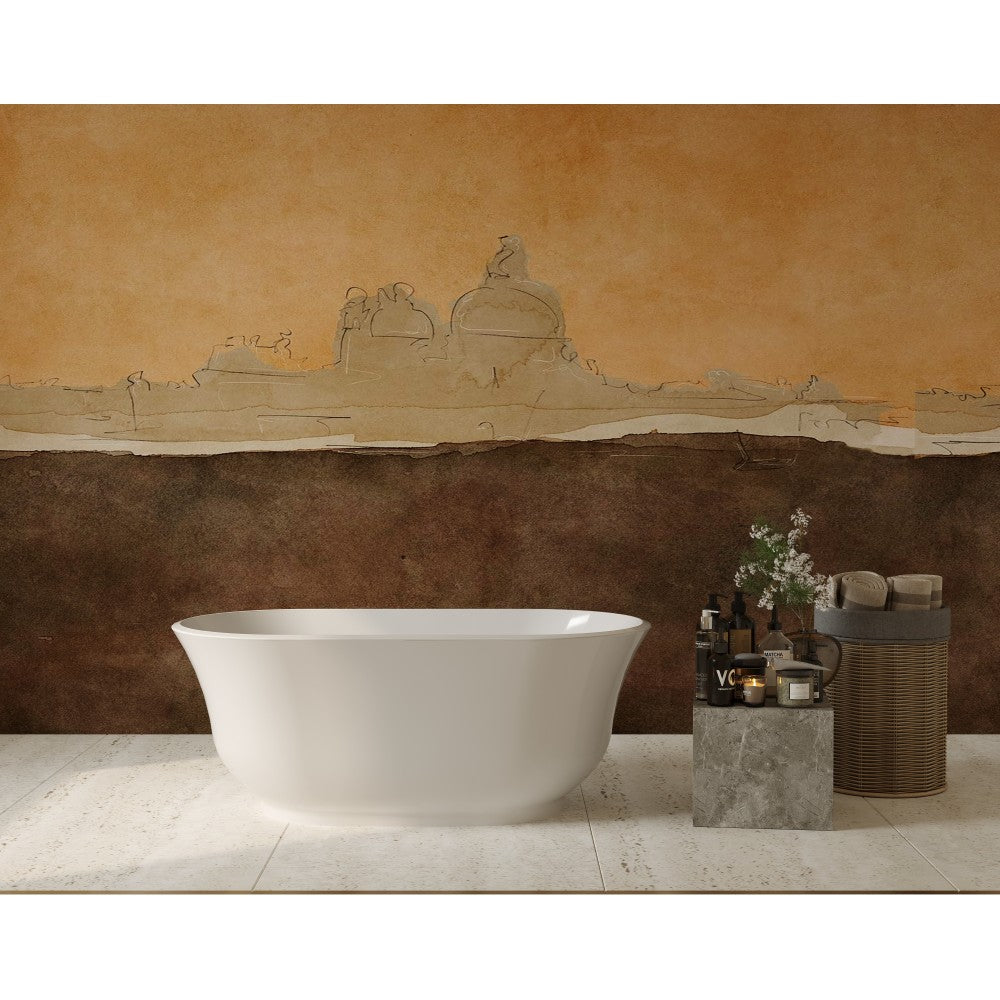 Bain autoportant 67 blanc lustré – Thalira