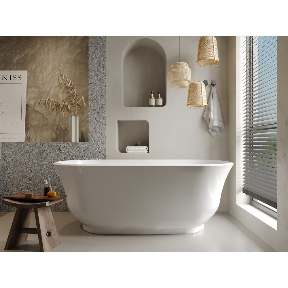 Bain autoportant 67 blanc lustré – Thalira