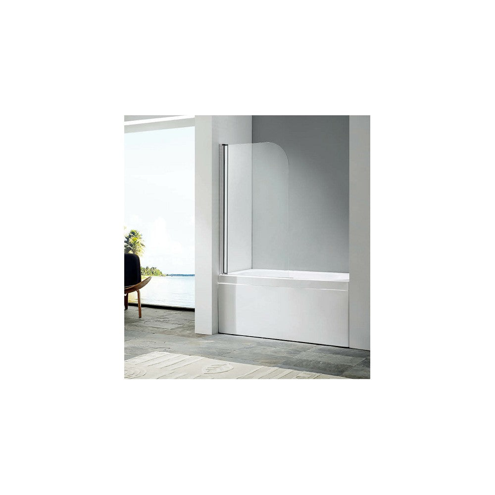 Ecran de douche sur Bain, fini Chrome