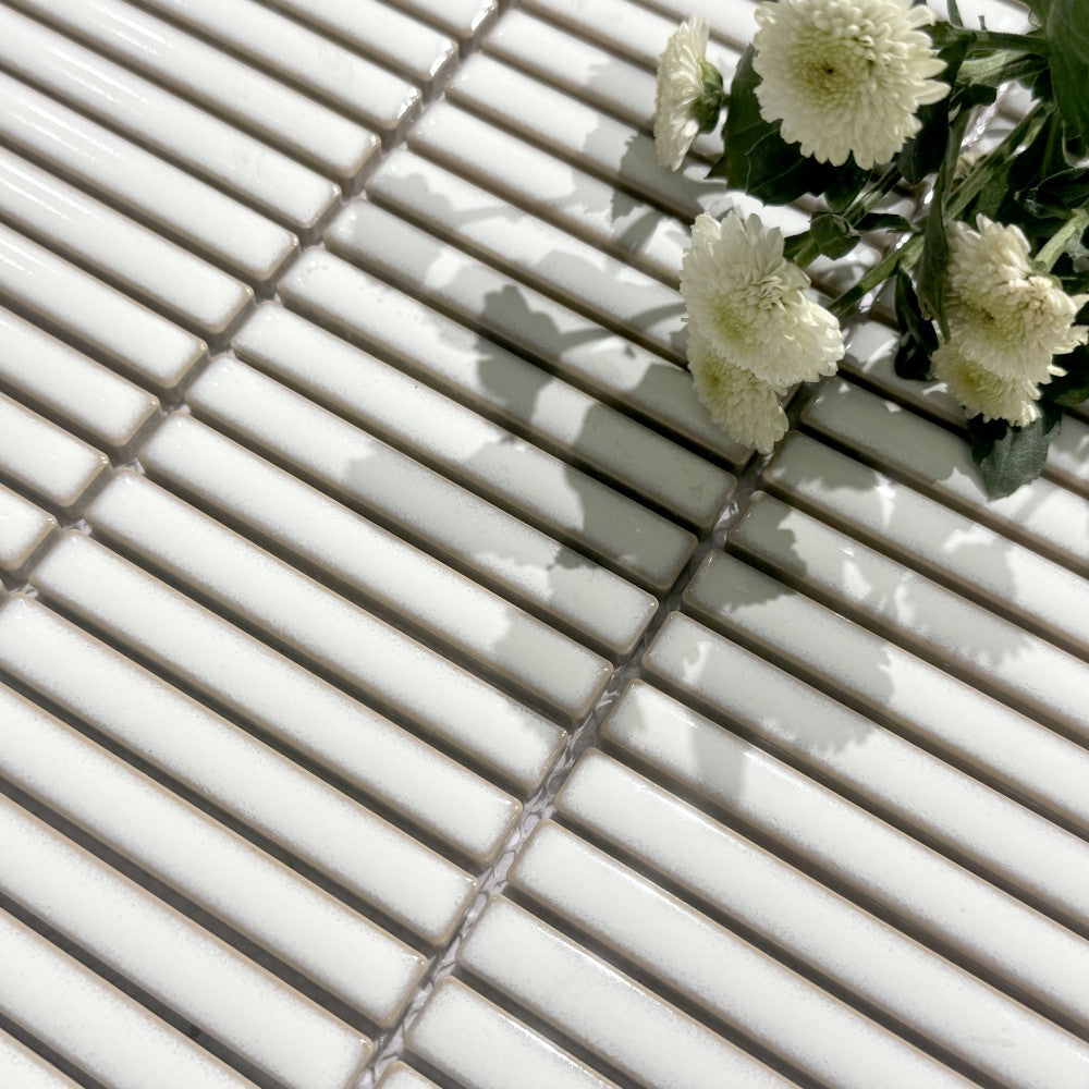 Pirouline craie, mosaïque