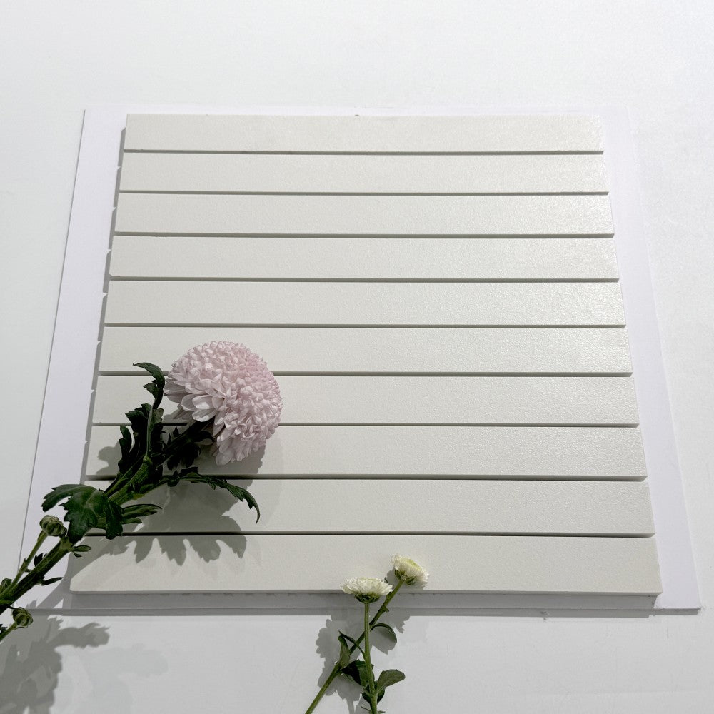 Mosaïque Crème – Lignes décoratives pour salle de bain & cuisine