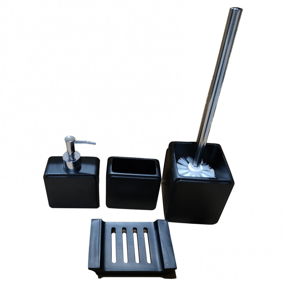 Reara, ensemble de 4 Accessoires en résine - modèle MZ-LQ2419-BL