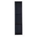 Niche de Douche 8x36, 3 sections noir mat