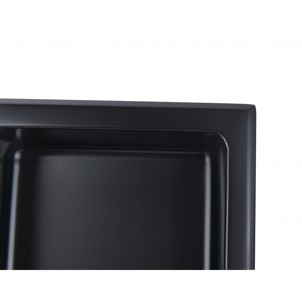 Niche de Douche 8x36, 3 sections noir mat