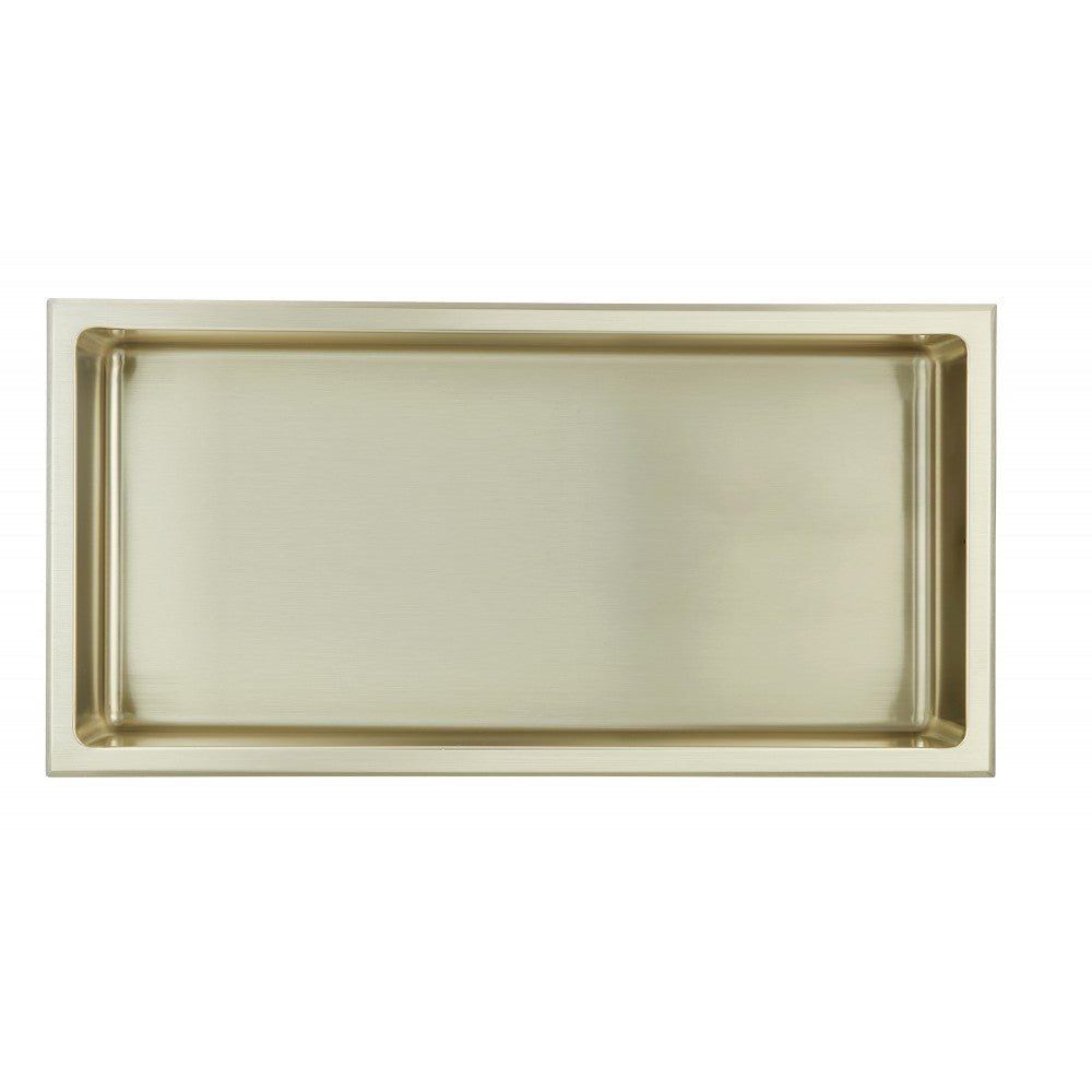 Niche de Douche 24x12, fini or brossé