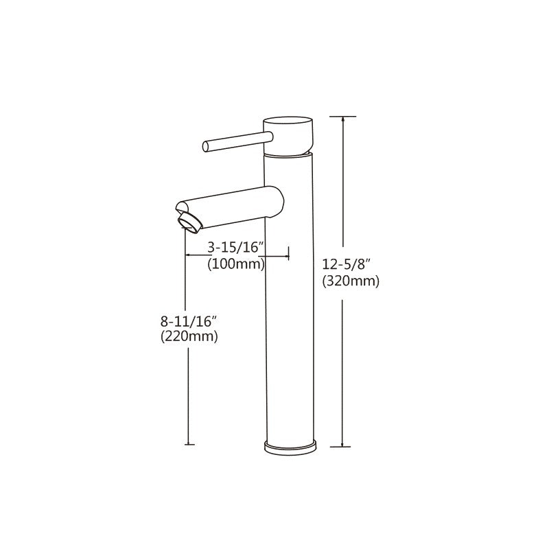 Kami, Robinet de lavabo chrome poli