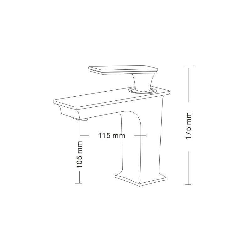 Jaro, robinet de lavabo chrome poli