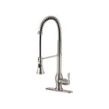 Odall, robinet de cuisine fini nickel brossé