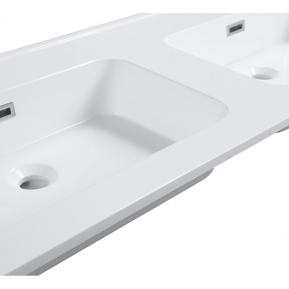 Dessus de comptoir double blanc Tavira 48"