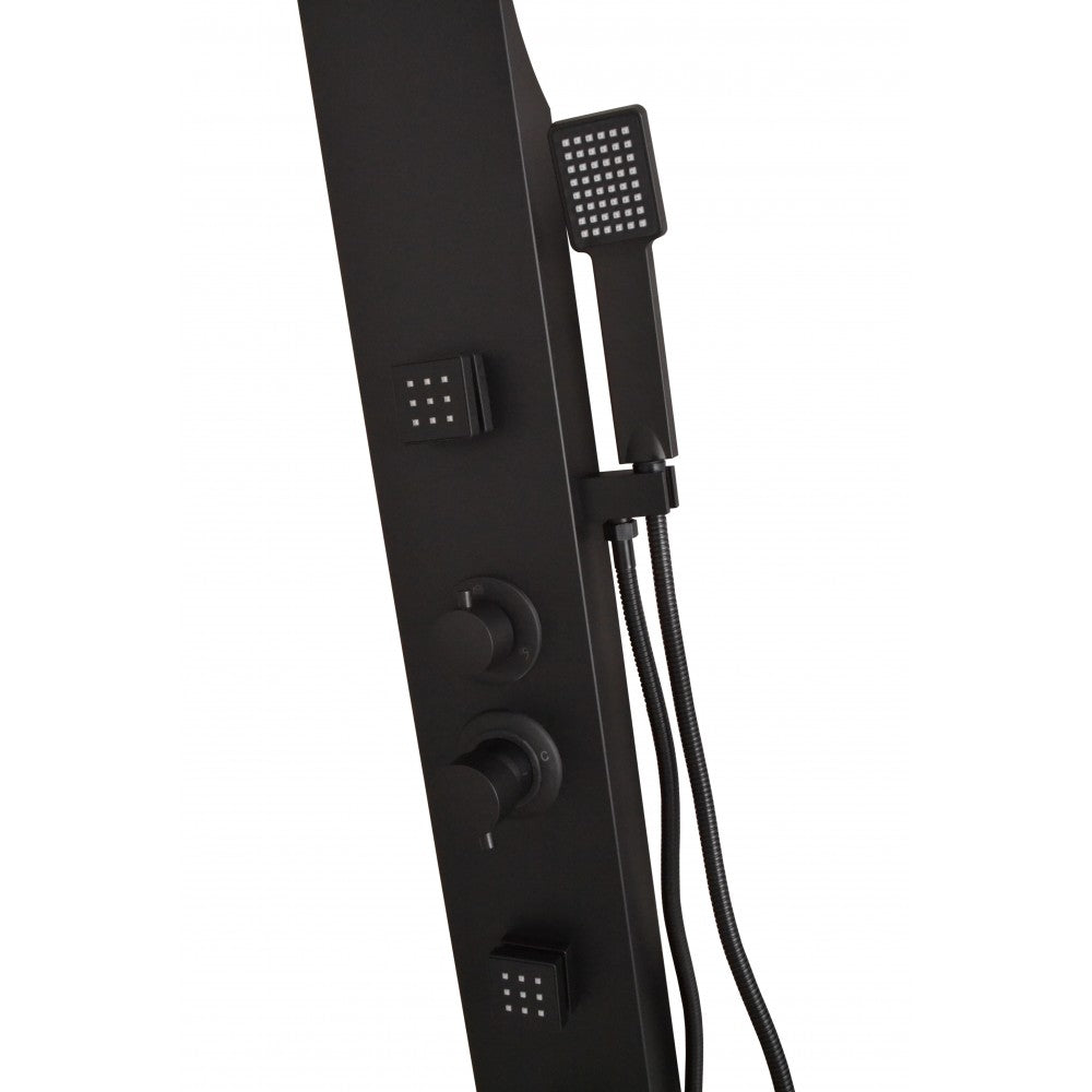 Ebene, Colonne de douche noir mat